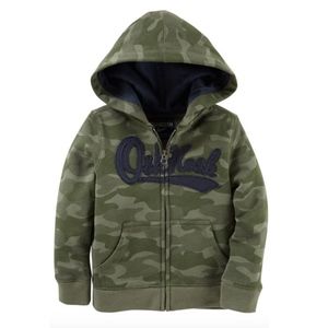 OSHKOSH B'GOSH LOGO FLEECE CAMO HOODIE
